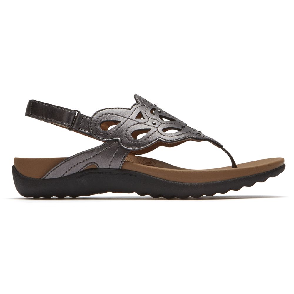 Rockport Ridge Sling - Womens Sandals - Silver - NZ (NWT-827346)